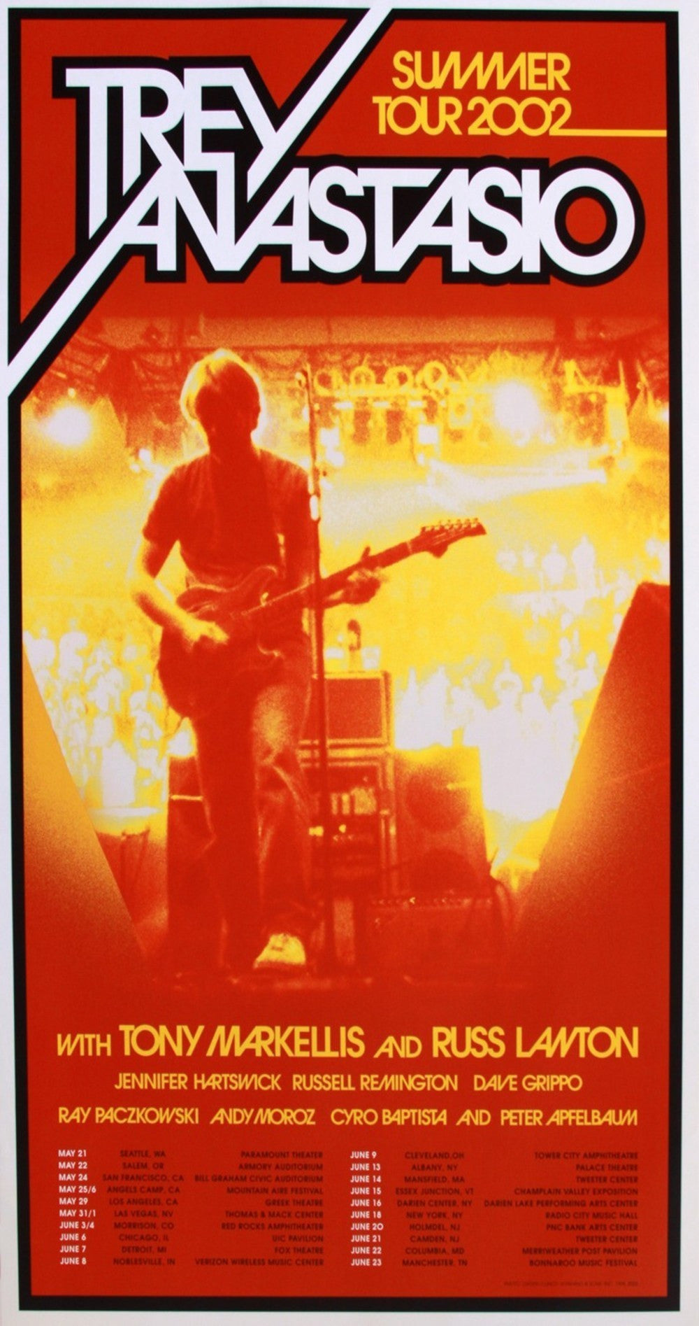 Todd Wender - 2002 - Trey Anastasio Summer Tour Poster