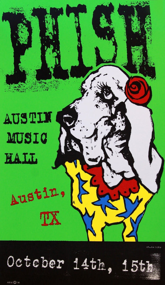 Les Seifer - 1995 - Phish (Austin) Concert Poster