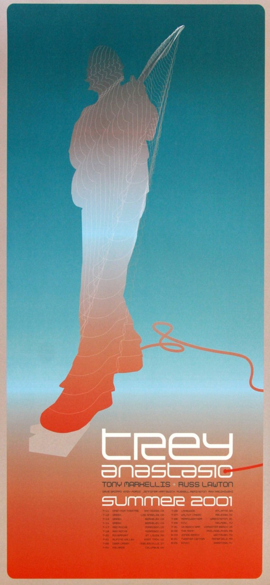 Todd Wender - 2001 - Trey Anastasio Summer Tour Poster