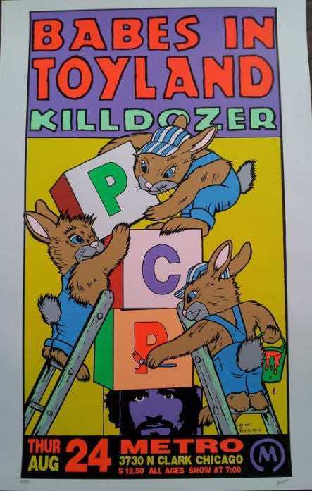 Frank Kozik -1995 - Babes in Toyland Concert Poster