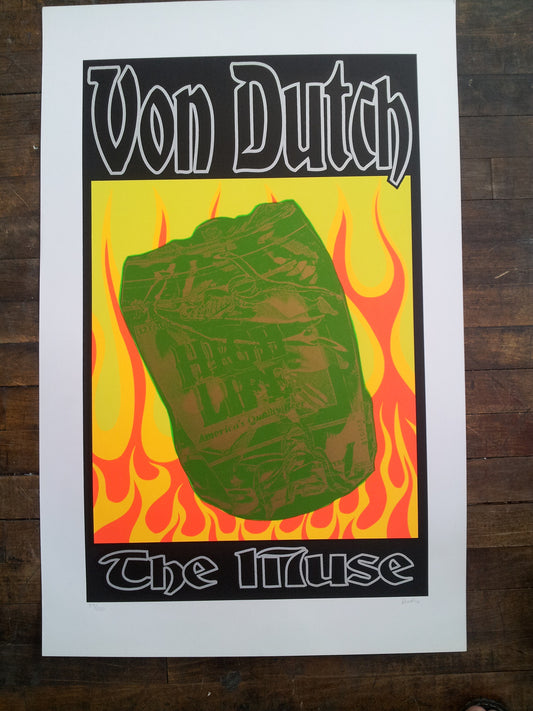 Frank Kozik - 1996 - Von Dutch Poster (Signed/Numbered)