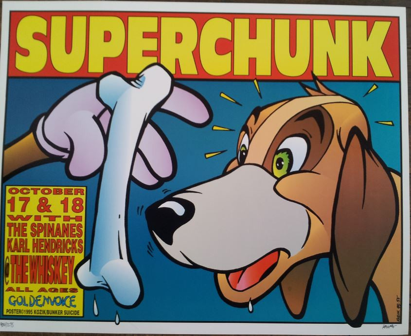 Frank Kozik - 1995 - Superchunk Concert Poster