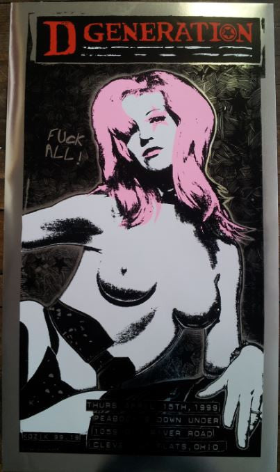 Frank Kozik - 1999 - D-Generation Cleveland Poster