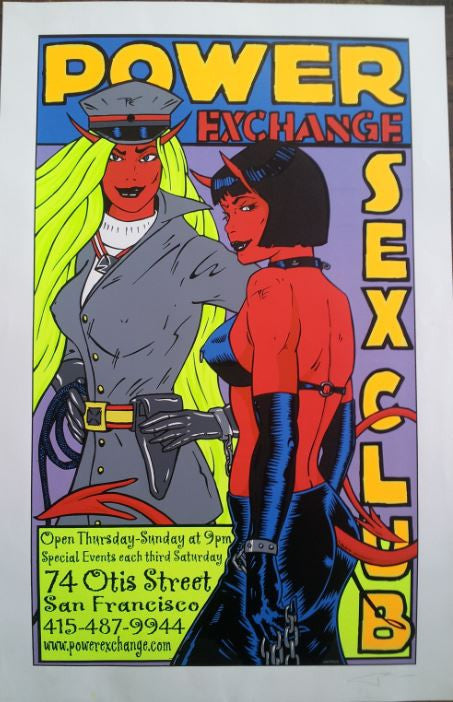 Frank Kozik - 2001 - Power Exchange Club Poster