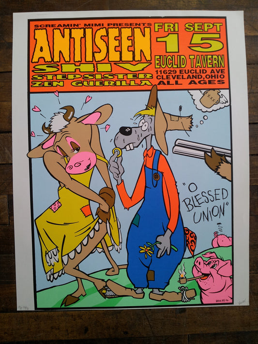 Frank Kozik -1995 - Antiseen Concert Poster
