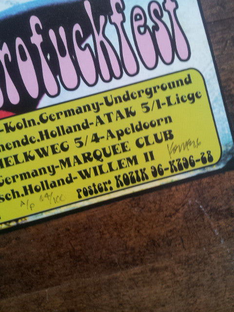 Frank Kozik - 1996 - Cosmic Psychos Tour Poster