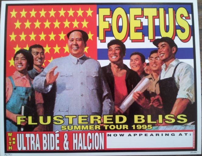 Frank Kozik - 1995 - Foetus Summer Tour Poster