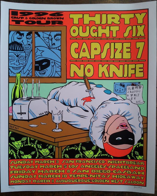 Frank Kozik - 1996 - Thirty Ought Six Concert Poster