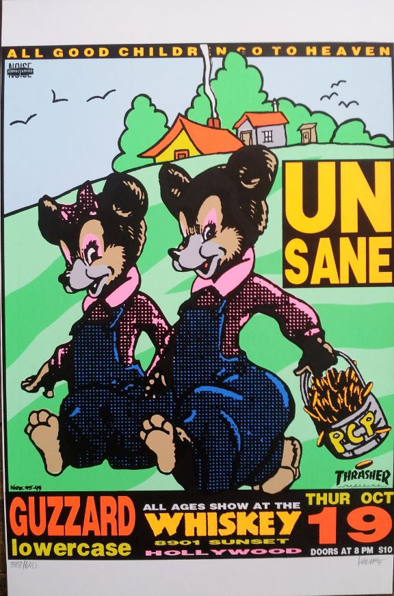 Frank Kozik - KZ9549 - Unsane Los Angeles '95 (Signed/Numbered)