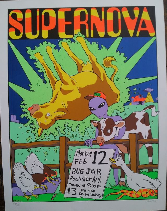 Frank Kozik - 1996 - Supernova Concert Poster
