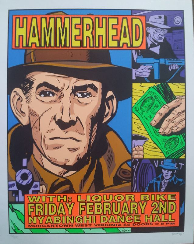 Frank Kozik - 1996 - Hammerhead Concert Poster
