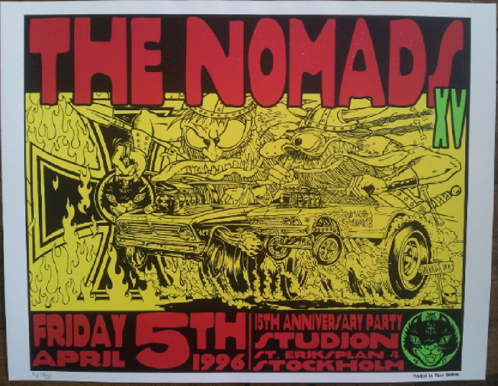 Frank Kozik - 1996 - Nomads Concert Poster
