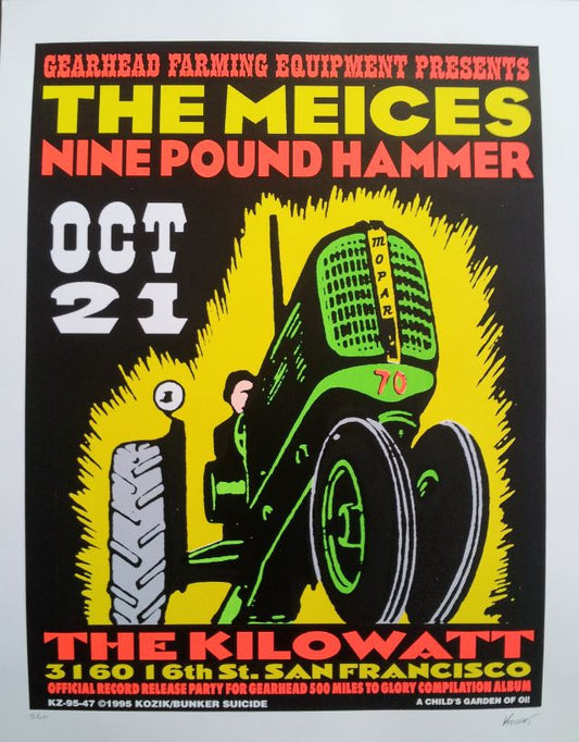 Frank Kozik - 1995 - Meices Concert Poster