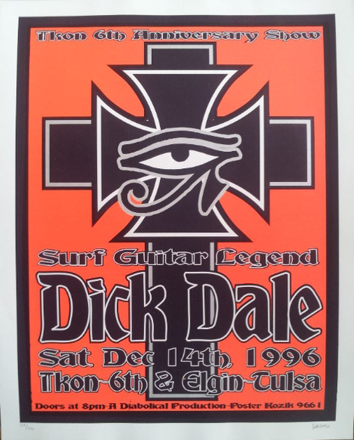 Frank Kozik - 1996 - Dick Dale Concert Poster