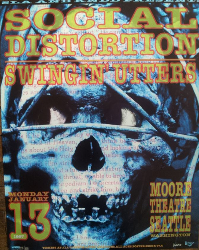 Frank Kozik - 1997 - Social Distortion Concert Poster