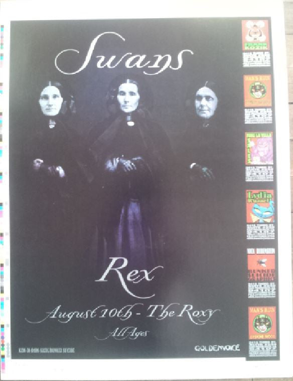 Frank Kozik - 1995 - Swans Uncut Concert Poster
