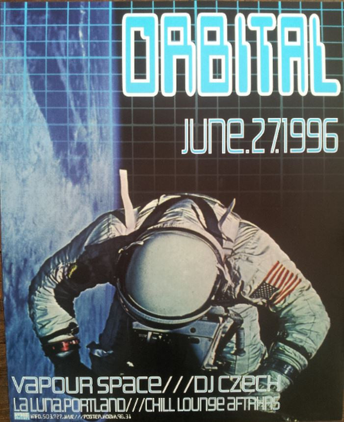 Frank Kozik - 1996 - Orbital Poster