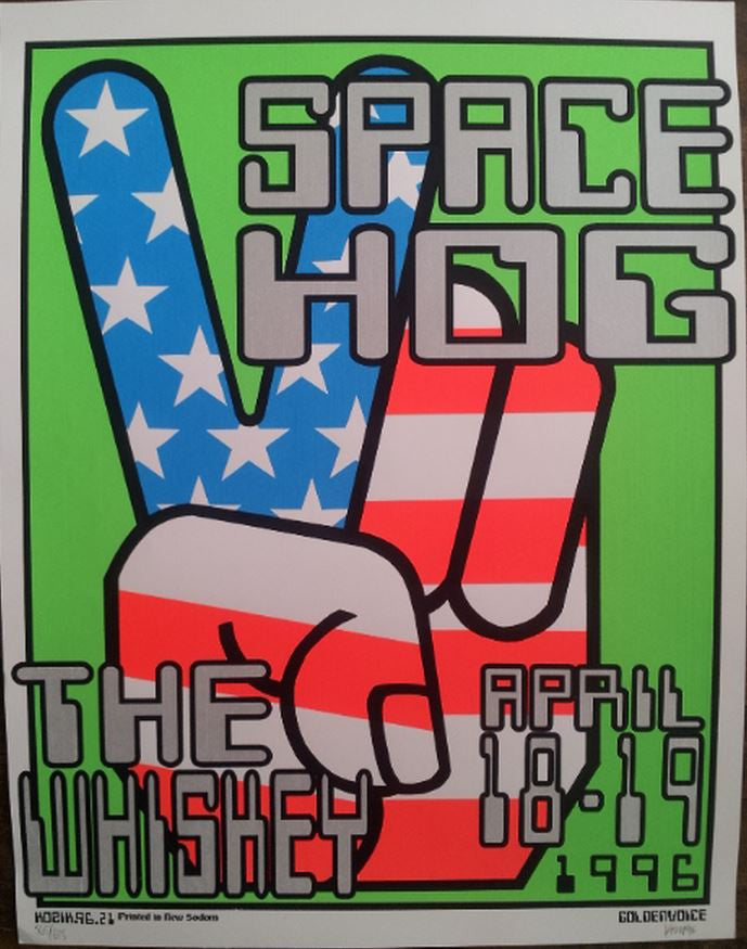 Frank Kozik - 1996 - Spacehog Concert Poster