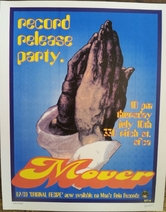 Frank Kozik - 1997 - Mover CD Release Party Poster