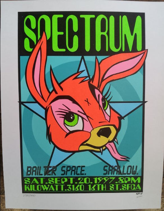 Frank Kozik - 1997 - Spectrum Concert Poster