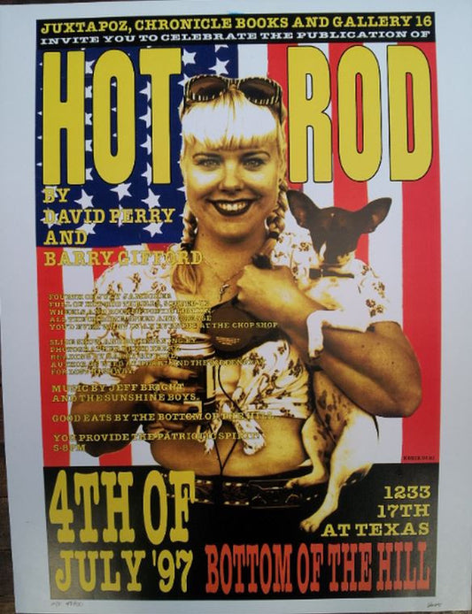 Frank Kozik - 1997 - Hot Rod Book Release Poster