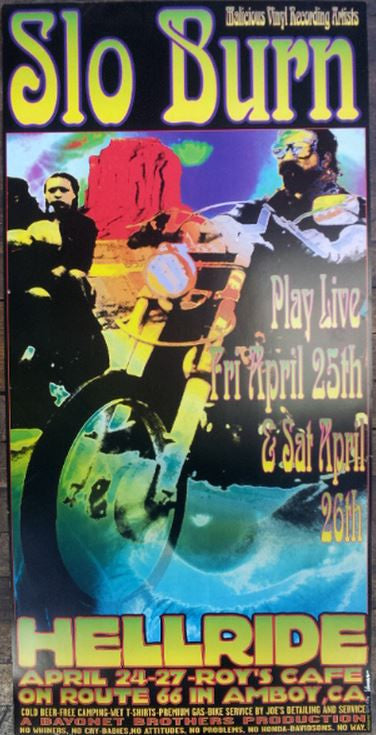 Frank Kozik - 1997 - Slo Burn Concert Poster
