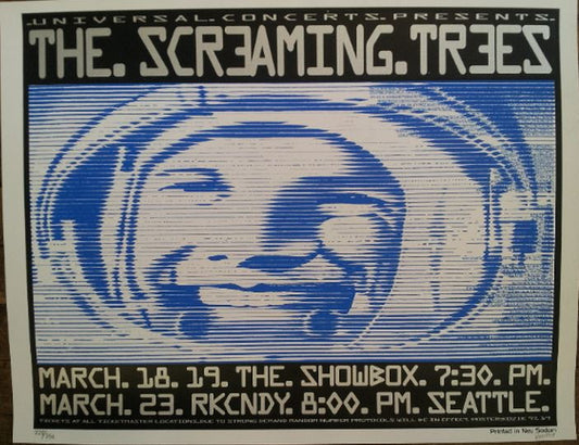 Frank Kozik - 1997 - Screaming Trees Concert poster