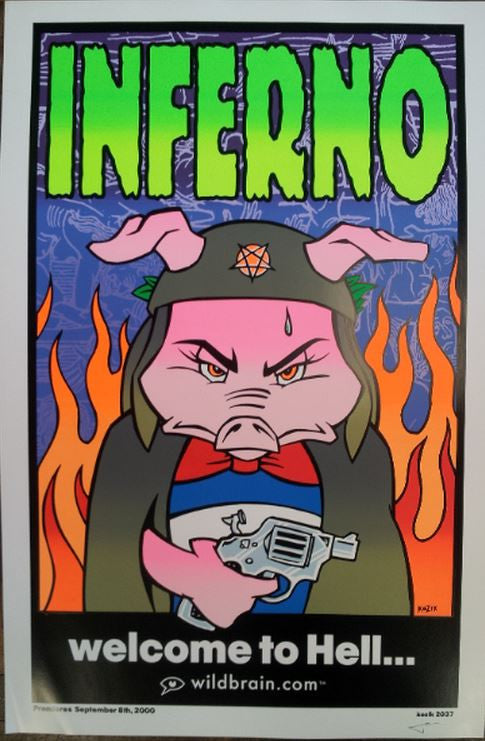 Frank Kozik - 2000 - Inferno / Welcome to Hell Poster