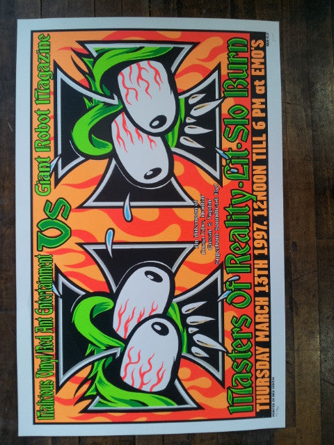 Frank Kozik -1997 - Masters of Reality Concert Poster