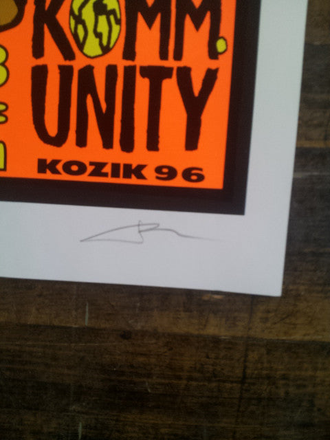 Frank Kozik - 1996 - Komm Unity Koln Poster