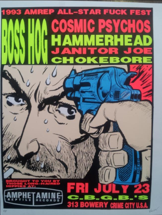 Kozik - 1993 - Boss Hog Concert Poster