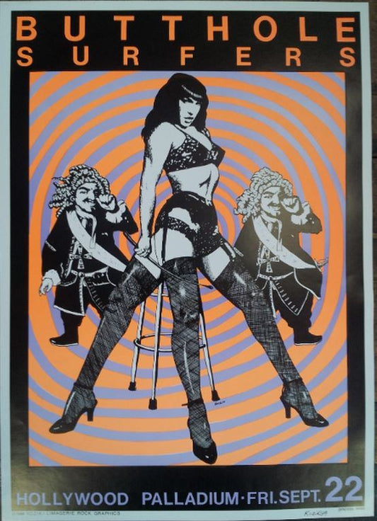 Kozik - 1989 -  Butthole Surfers Concert Poster