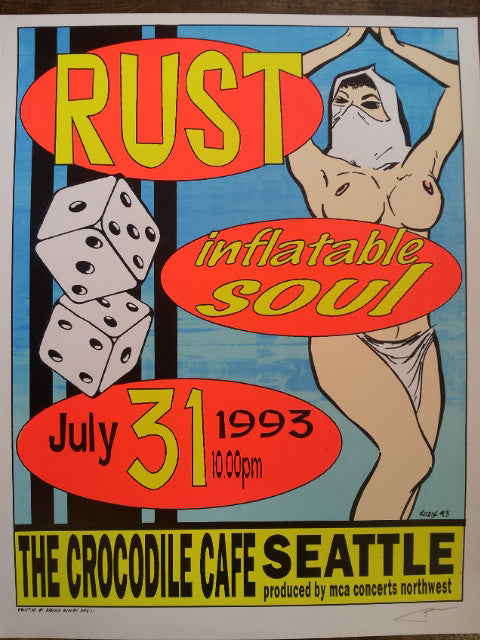 Kozik - 1993 - Rust Concert Poster