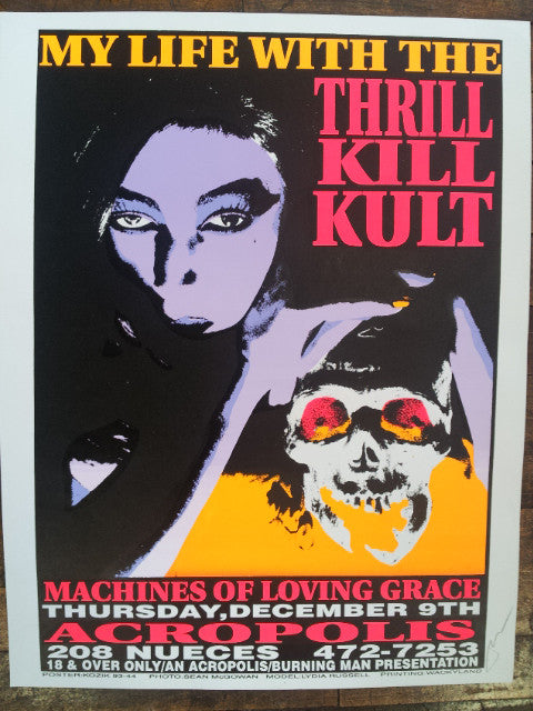 Frank Kozik -1993 - My Life With the Thrill Kill Kult Concert Poster