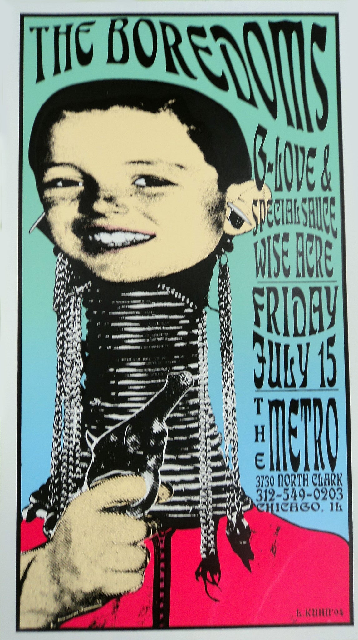 Lindsey Kuhn - 1994 - The Boredoms Concert Poster