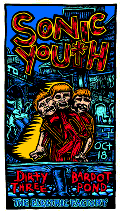 John Howard - 1995 - Sonic Youth Concert Poster