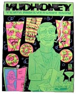 Ward Sutton - 1997 - Mudhoney Concert Poster