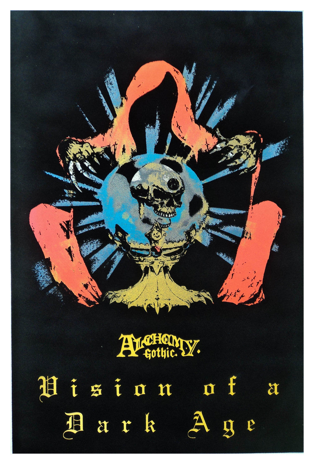 Felt Black light Poster - 1996 - Alchemy Vision of a Dark Age
