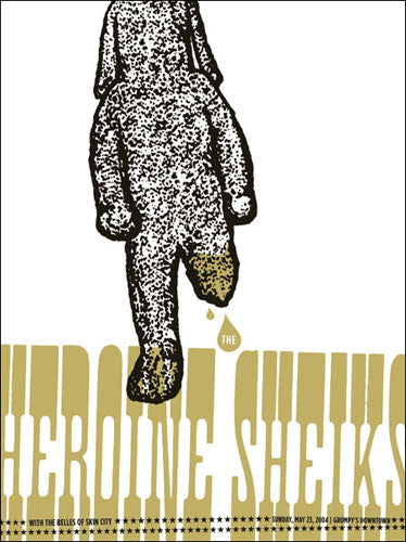 Aesthetic Apparatus - 2004 - Heroine Sheiks Concert Poster