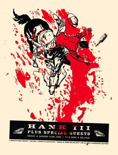 Aesthetic Apparatus - 2003 - Hank III Concert Poster