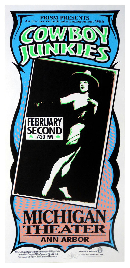 Mark Arminski - 2000 - Cowboy Junkies Concert Poster