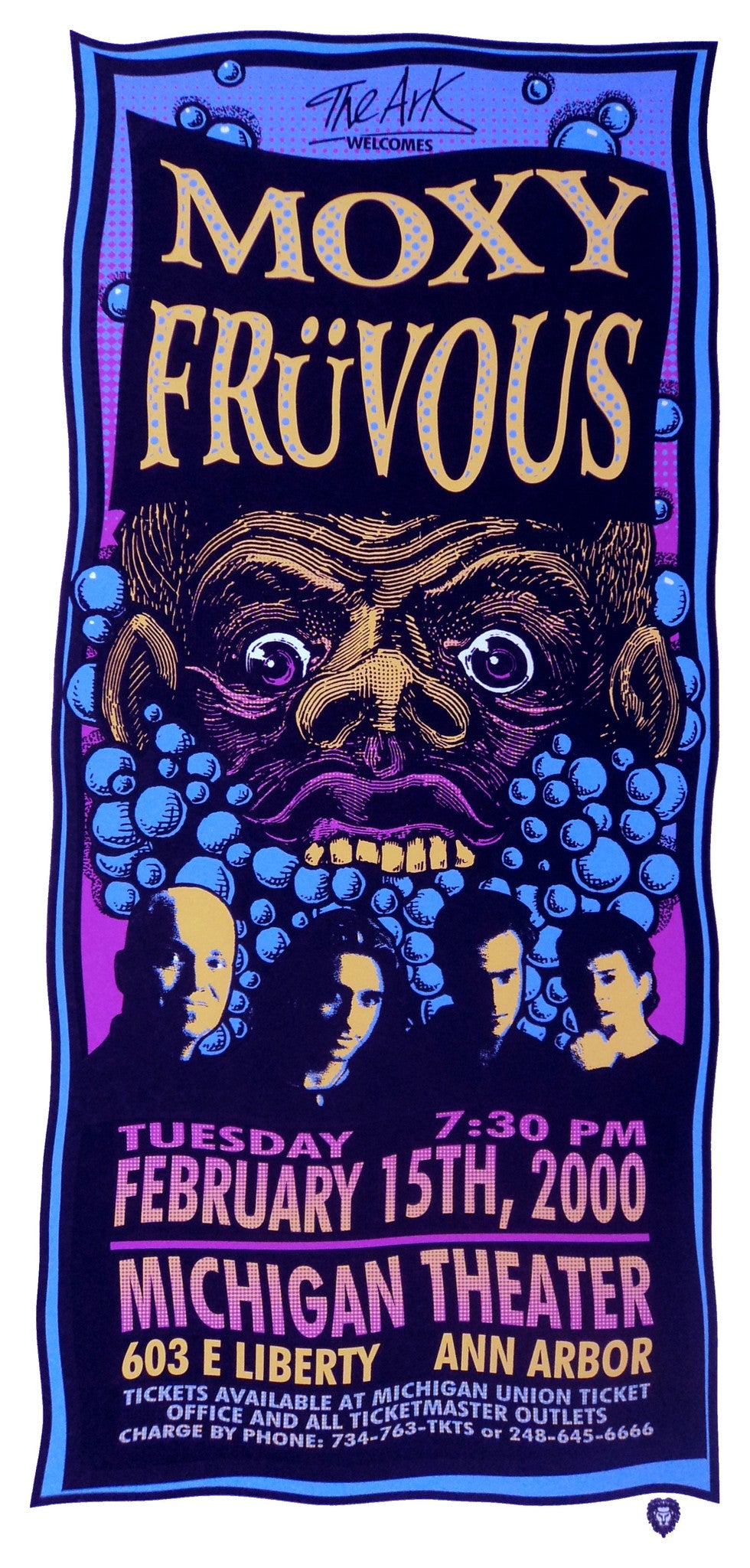 Mark Arminski - 2000 - Moxy Fruvous Concert Poster