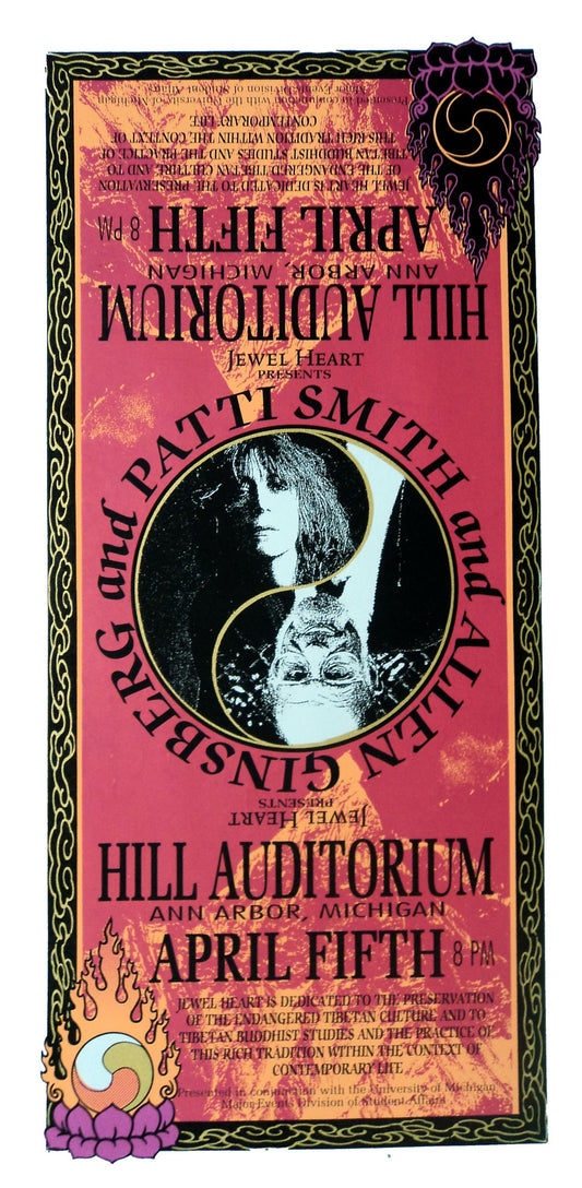 Mark Arminski - 1996 - Patti Smith and Ginsberg Concert Poster