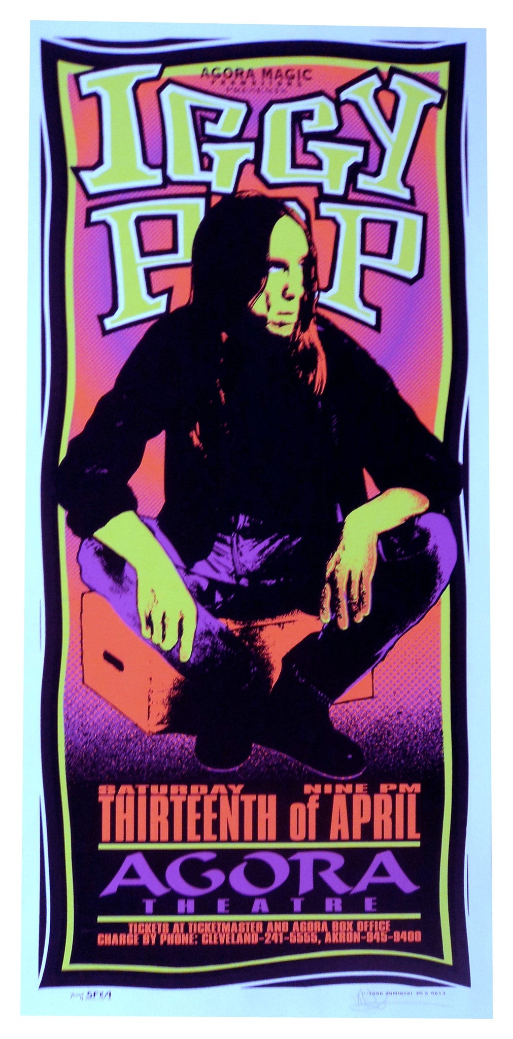 Mark Arminski - 1996 - Iggy Pop Concert Poster