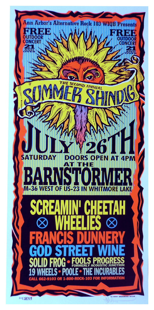 Mark Arminski - 1997 - Summer Shindig Concert Poster