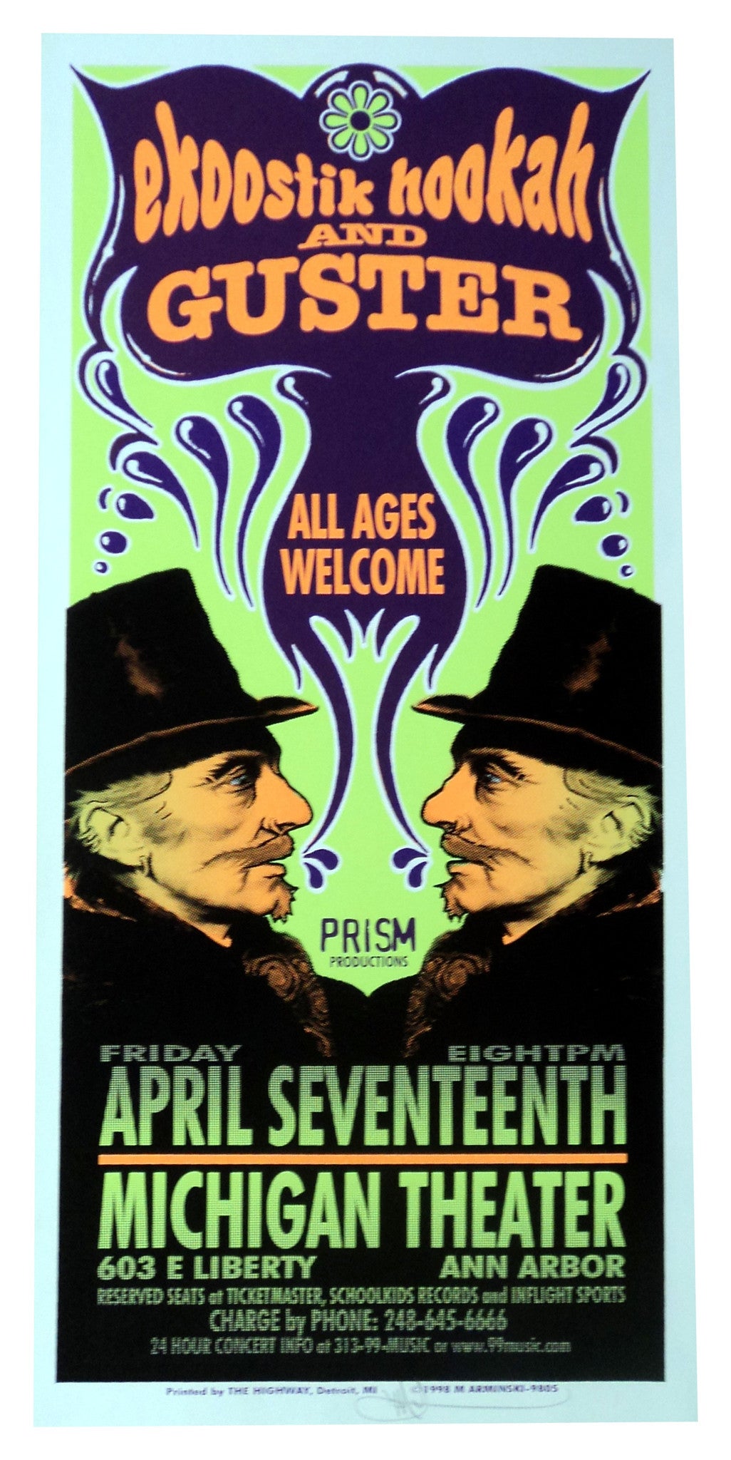 Mark Arminski - 1998 - Ekoostik Hookah Concert Poster