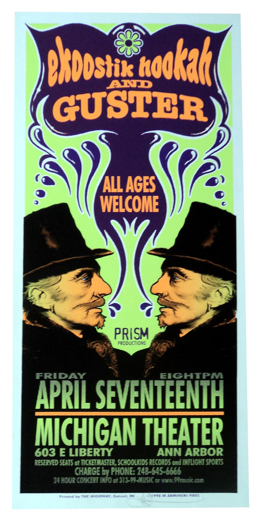 Mark Arminski - 1998 - Ekoostik Hookah Concert Poster