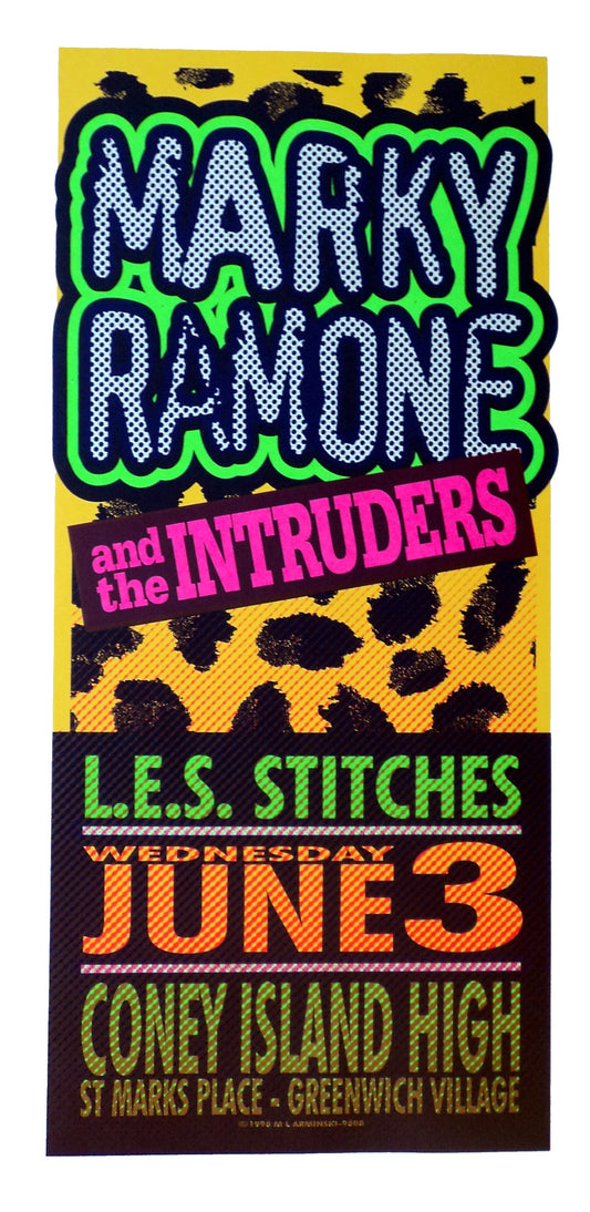 Mark Arminski - 1998 - Marky Ramone Concert Poster