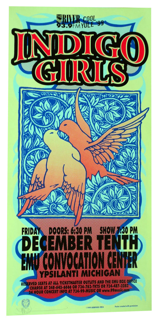 Mark Arminski - 1999 - Indigo Girls Concert Poster