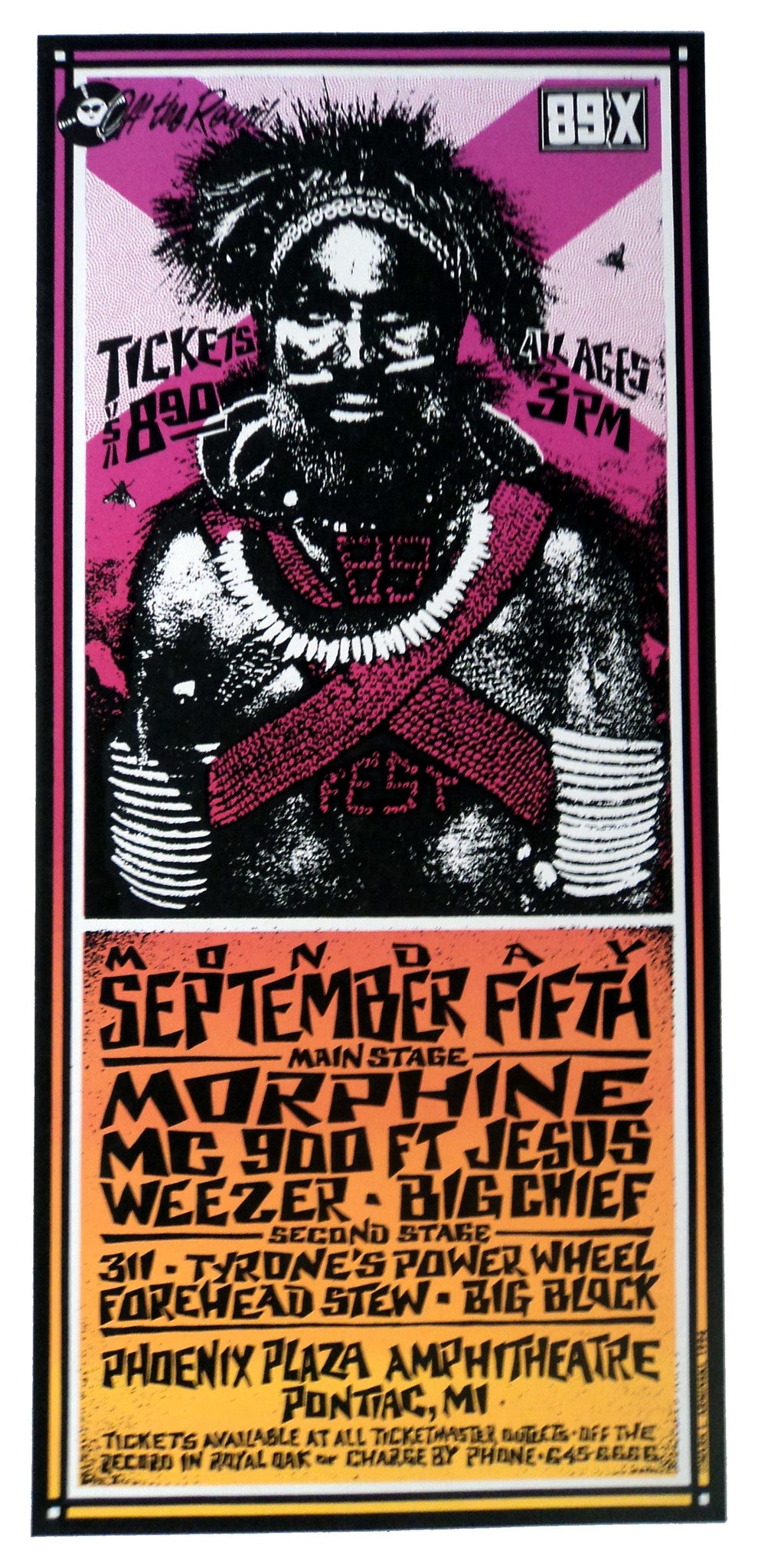 Mark Arminski - 1994 - 89X-Fest Concert Poster
